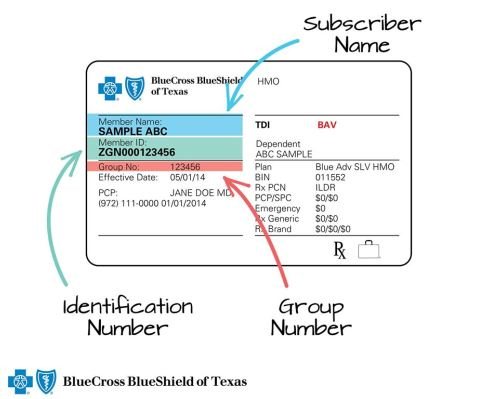 BCBSTX Member ID Card